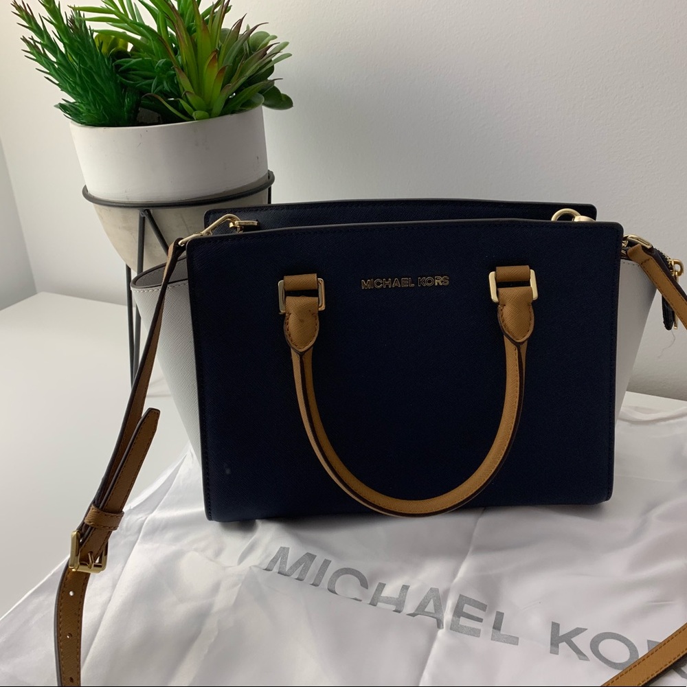 Michael Kors Medium Selma Color Block Purse